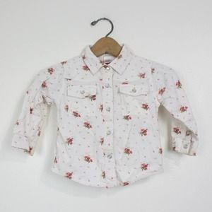EUC 18-24M corduroy button-down shirt